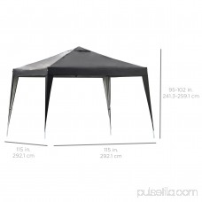 Best Choice Products 10x10ft Portable Lightweight Pop Up Canopy w/ Carrying Bag - Black
